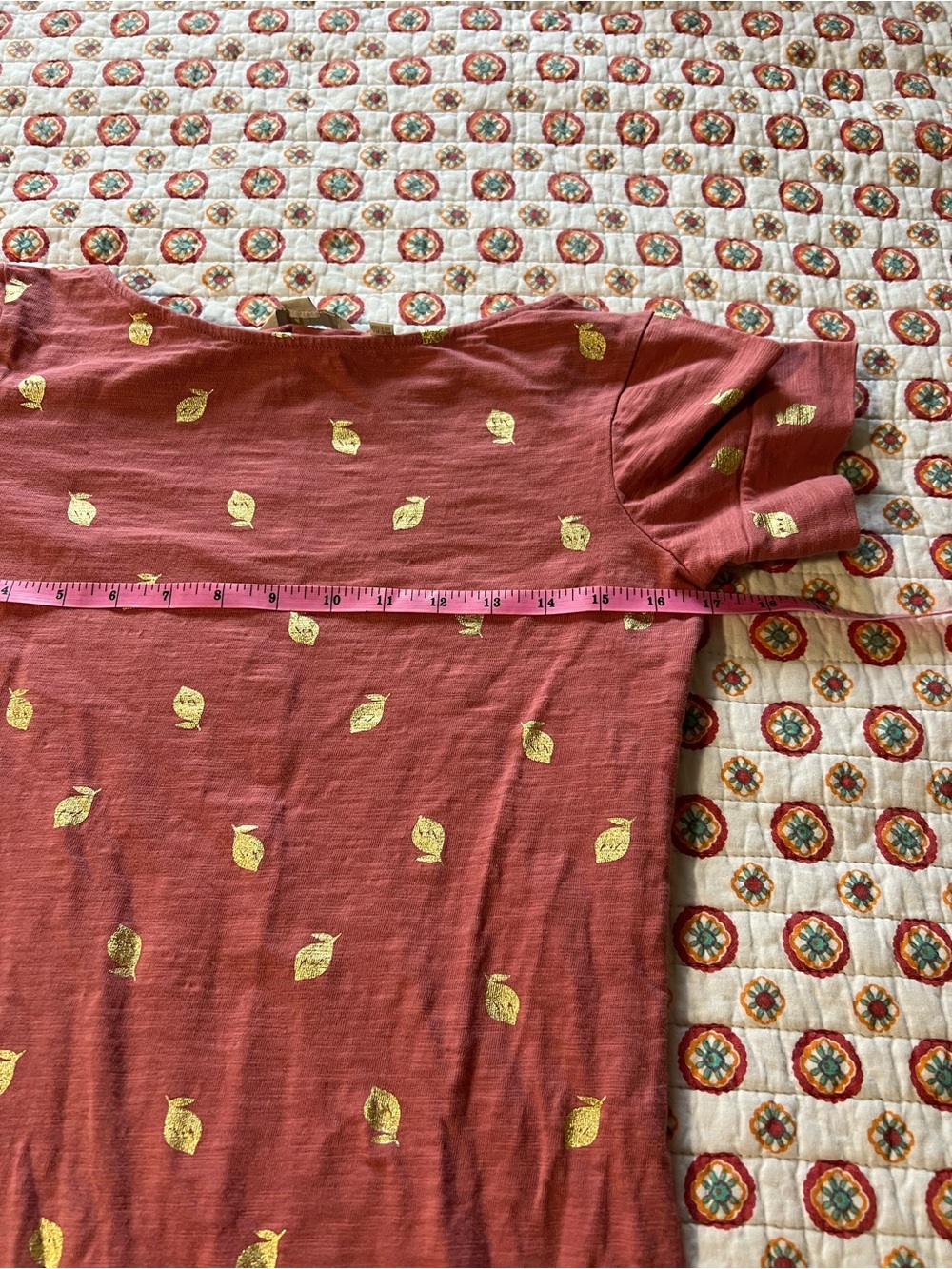 EUC Boden Metallic Lemon Jersey Shirt Dress size 2 - Picture 7 of 8